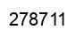 Number 278711 black image