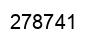 Number 278741 black image