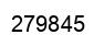 Number 279845 black image