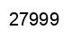 Número 27999 imagen negro