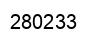 Number 280233 black image