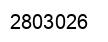 Number 2803026 black image