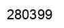 Number 280399 black image