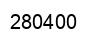 Number 280400 black image