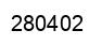 Number 280402 black image
