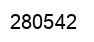 Number 280542 black image