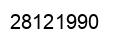 Number 28121990 black image
