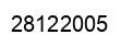 Number 28122005 black image