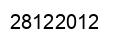 Number 28122012 black image