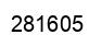 Number 281605 black image
