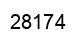 Number 28174 black image