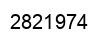 Number 2821974 black image