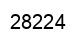 Número 28224 imagen negro