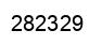 Number 282329 black image