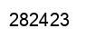 Number 282423 black image