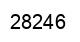 Number 28246 black image