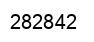 Number 282842 black image