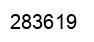 Number 283619 black image