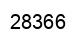 Number 28366 black image