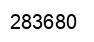 Number 283680 black image