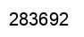 Number 283692 black image