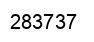 Number 283737 black image
