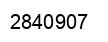 Number 2840907 black image
