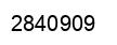 Number 2840909 black image