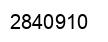 Number 2840910 black image