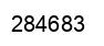 Number 284683 black image