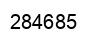 Number 284685 black image
