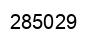 Number 285029 black image