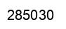 Number 285030 black image