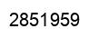 Number 2851959 black image