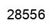 Number 28556 black image