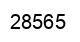 Número 28565 imagen negro
