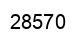 Número 28570 imagen negro