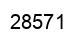 Number 28571 black image