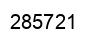 Number 285721 black image