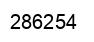 Number 286254 black image