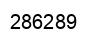Number 286289 black image