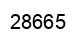 Number 28665 black image