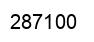 Number 287100 black image