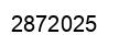 Number 2872025 black image