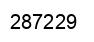 Número 287229 imagen negro