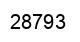 Number 28793 black image