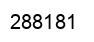 Number 288181 black image