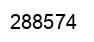 Number 288574 black image