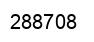 Number 288708 black image