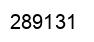 Number 289131 black image